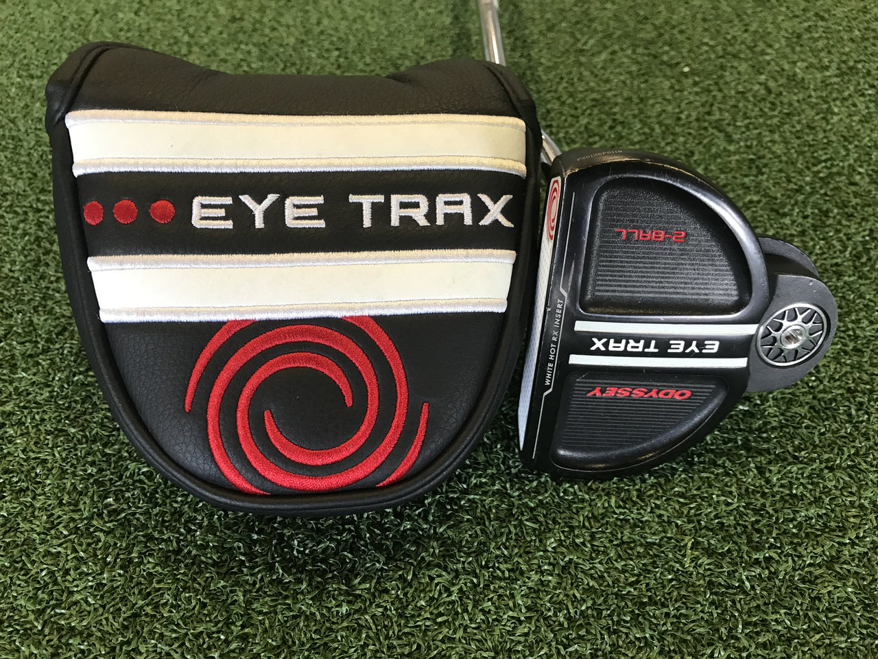 Odyssey Eye Trax 2-Ball 34" Putter With Headcover *Excellent Condition*