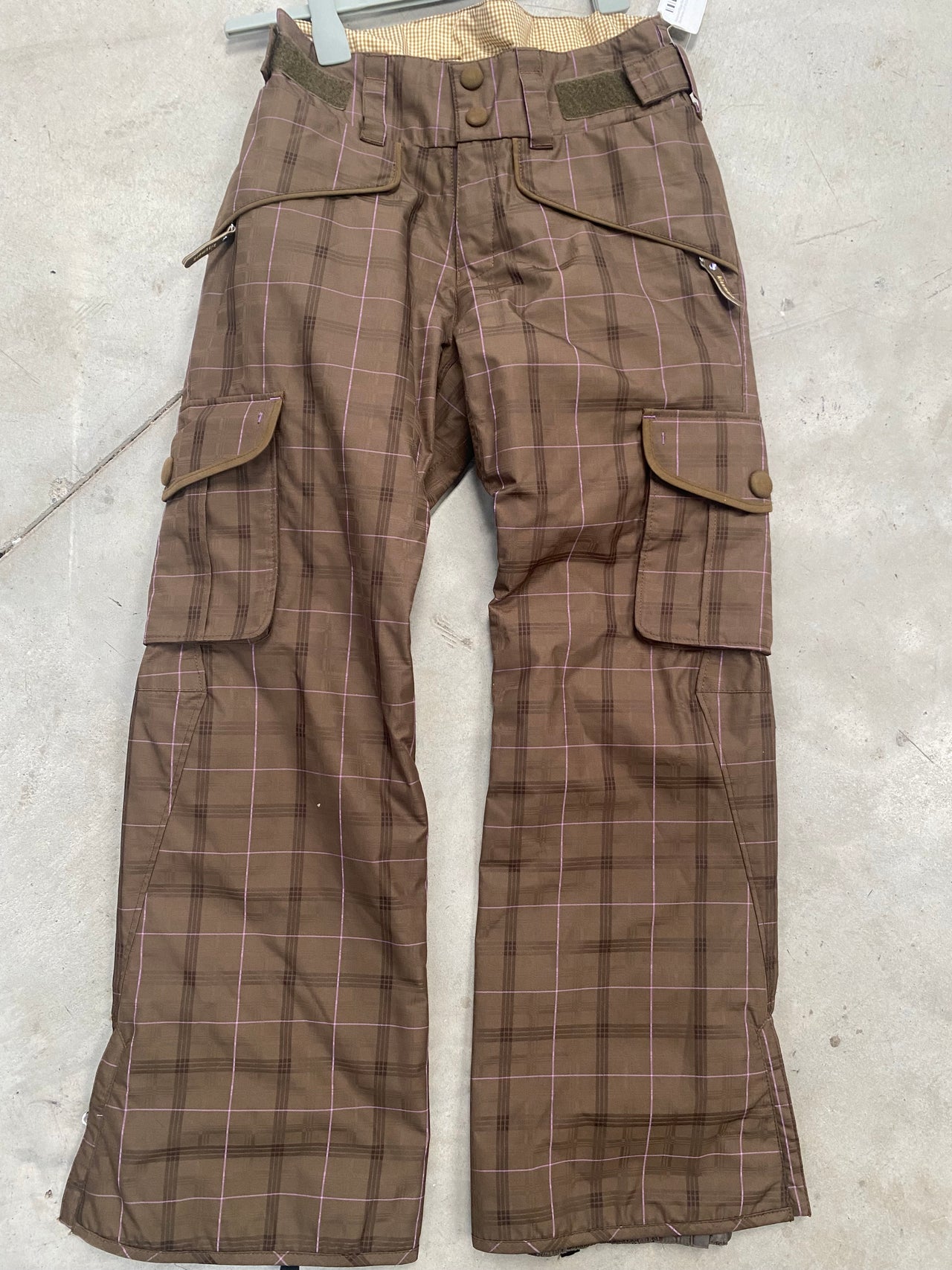 Kissmart Brown Stripes Womens Ski Pants Size Small *Excellent Condition*