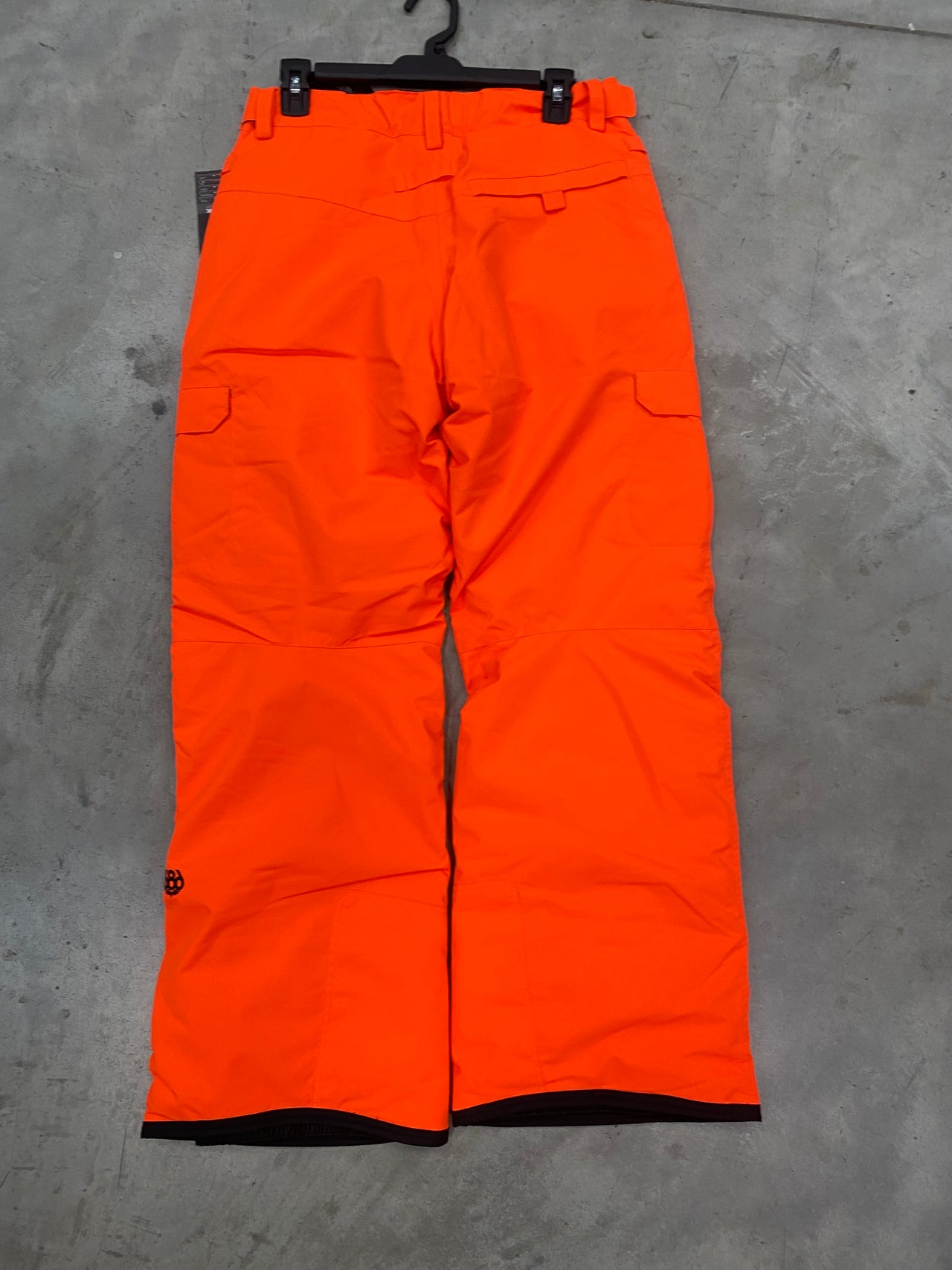 686 Boys Infinity Cargo Fluro Orange Snow Pants Size Kids XL *Like New*