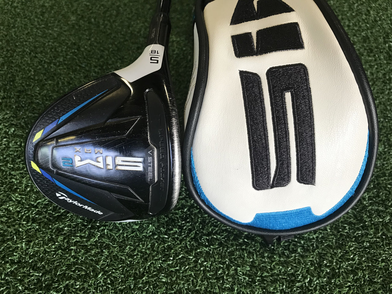 2021 TaylorMade SIM 2 Max 18° Left Handed 5 Wood with Headcover