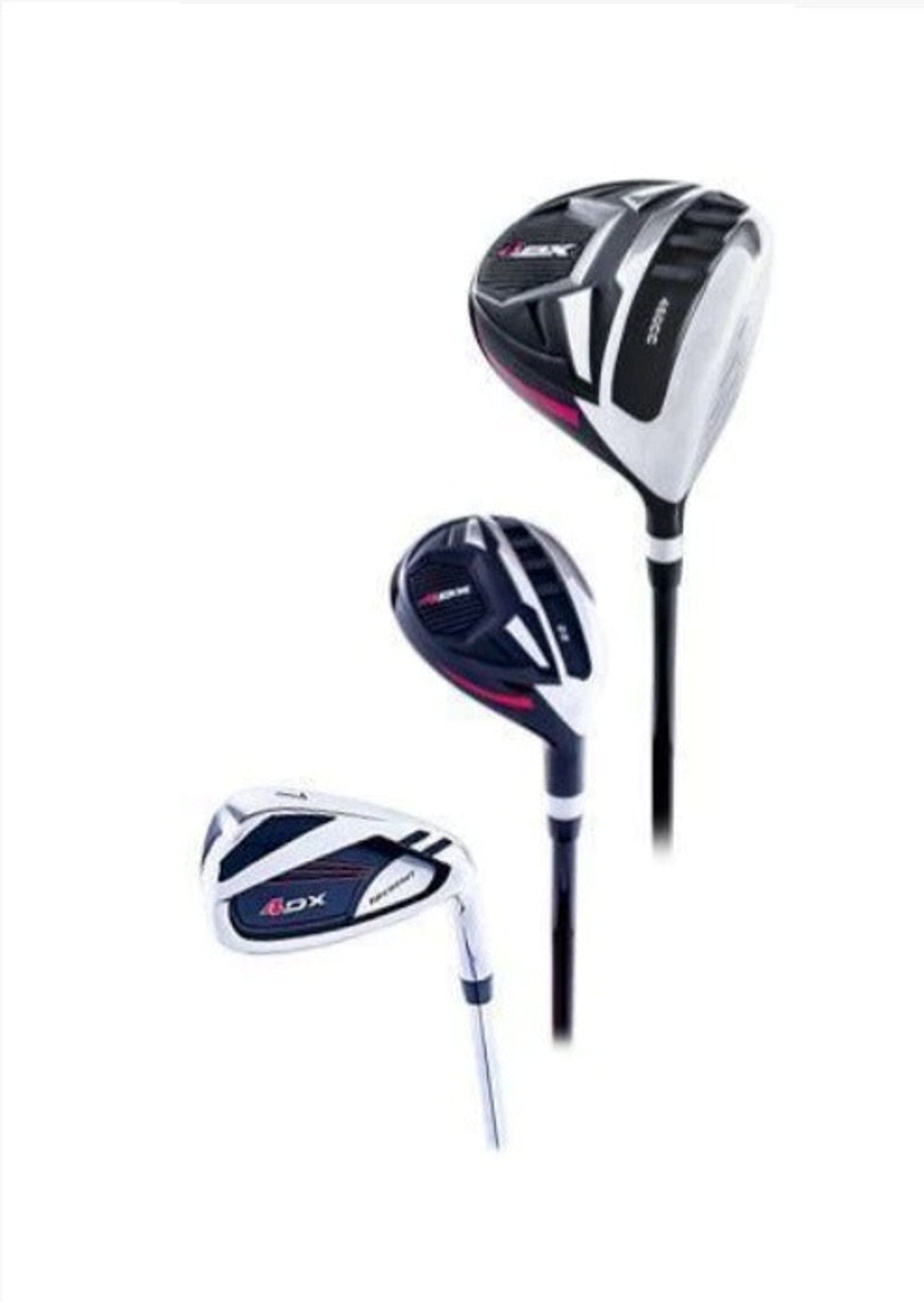 Nickent 4DX Mens Red +1" Full Set Dexterity- L/H Flex- Stiff Condition- 10