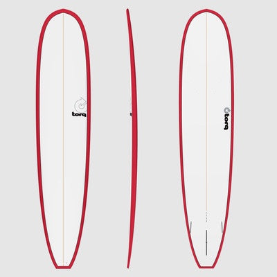 Torq TET 9'1 Longboard - Red/Pinline
