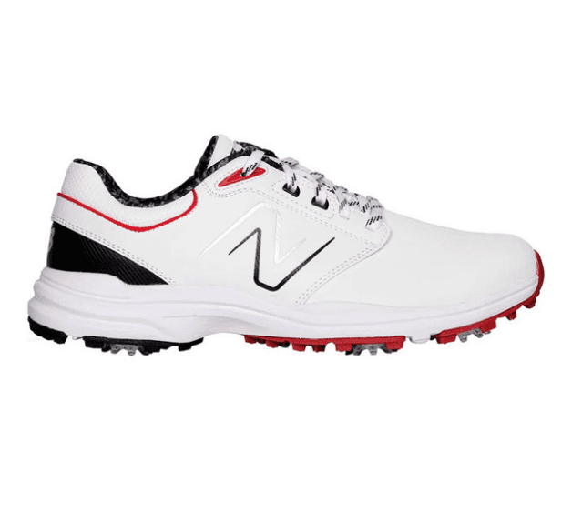 *New* New Balance Brighton Spiked White/Red Men's Golf Shoe