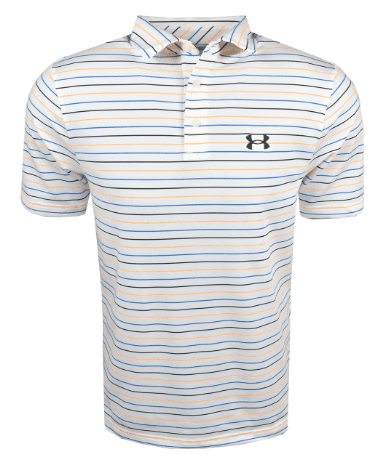 *New* Under Armour Golf T2 Green Trace Stripe Polo