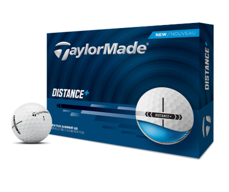 TaylorMade Distance+ Golf Balls - White