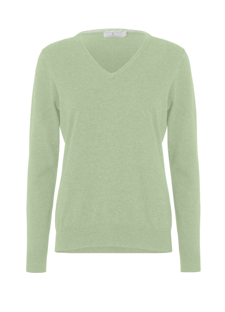 *New * Cross Sportswear Womens Green Classic V-Neck
