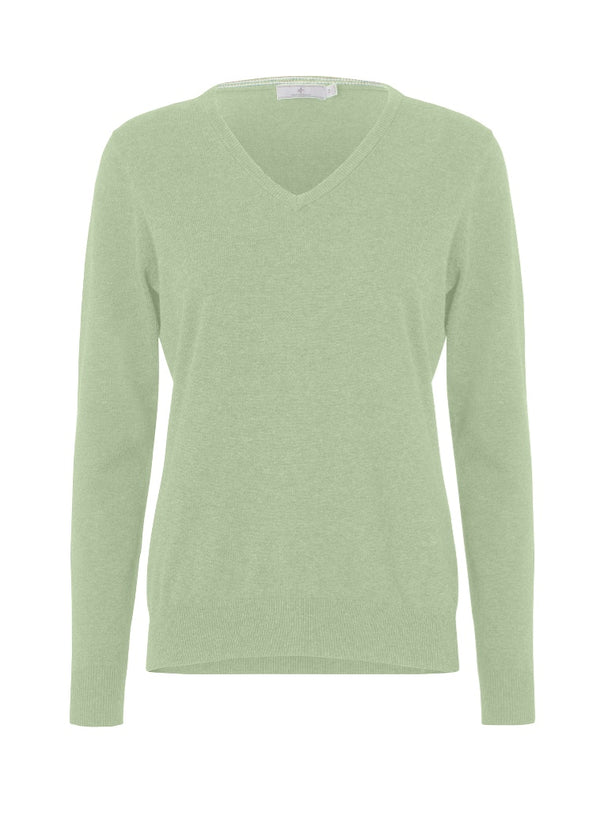 *New * Cross Sportswear Womens Green Classic V-Neck