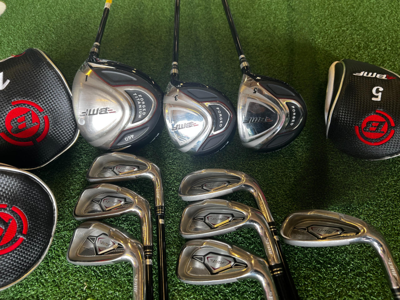 BMF Low Gravity Full Set Without Bag and Putter, Driver, 3 Wood, 5 Wood, 5-9, PW, SW