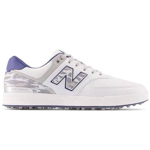 *New* New Balance 574 Greens SL 101 White/Blue Men's Golf Shoe