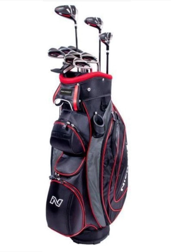 Nickent 4DX Mens Red +1" Full Set Dexterity- L/H Flex- Stiff Condition- 10