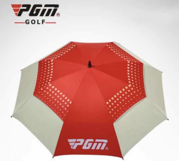 *New* PGM Golf Umbrella - Red/Cream